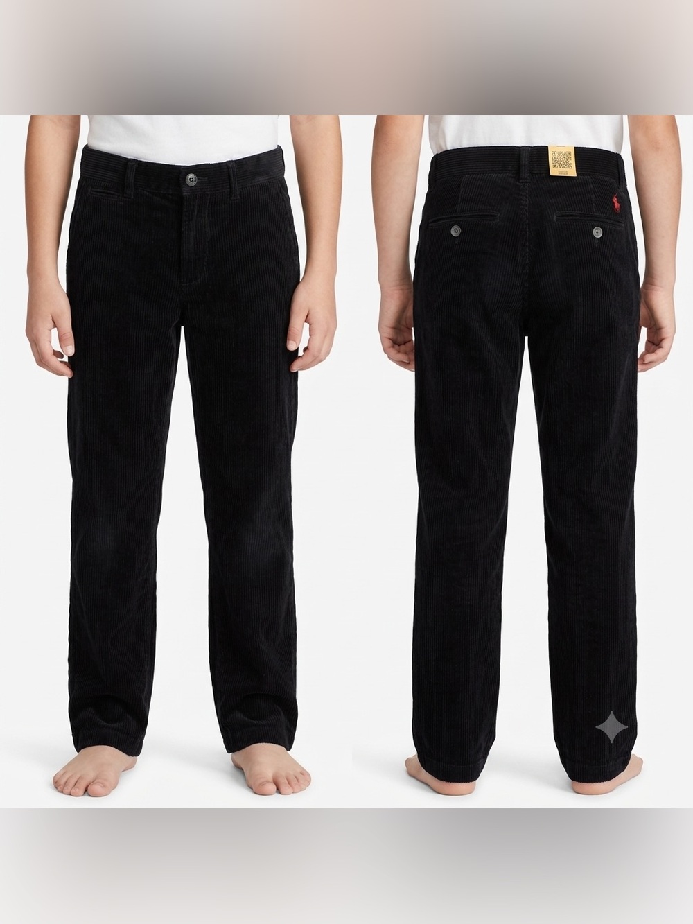 Polo by Ralph Lauren Black Corduroy Kids Pants